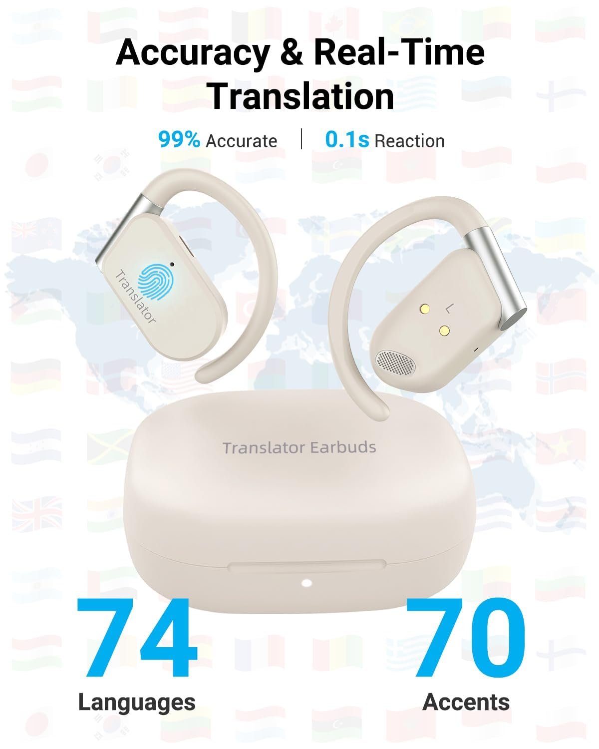 Навушники-перекладачі Xupurtlk M9, реального часу з підтримкою 144 мов, 11 мов, фото №3 Навушники-перекладачі Xupurtlk M9, реального часу з підтримкою 144 мов, 11 мов, фото №3