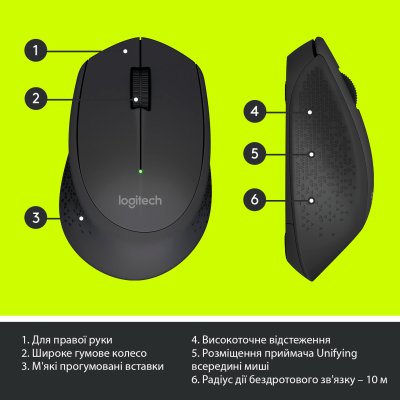 Мышка Logitech M280 Black (910-004287), фото №6