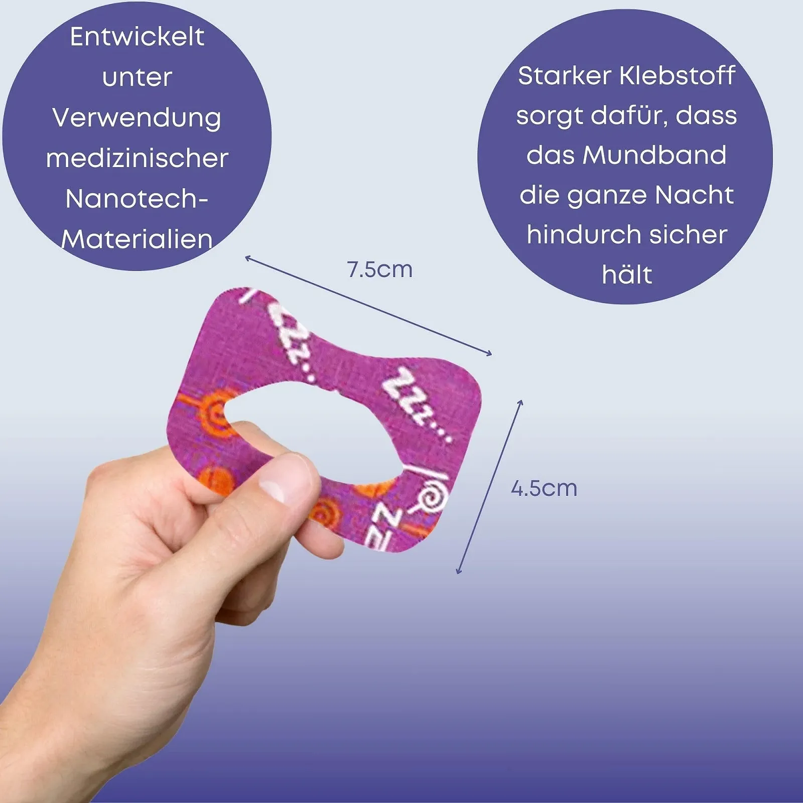 Полоски для рта для сна (60 шт. в упаковке) от храпа для мужчин и женщин, фото №3