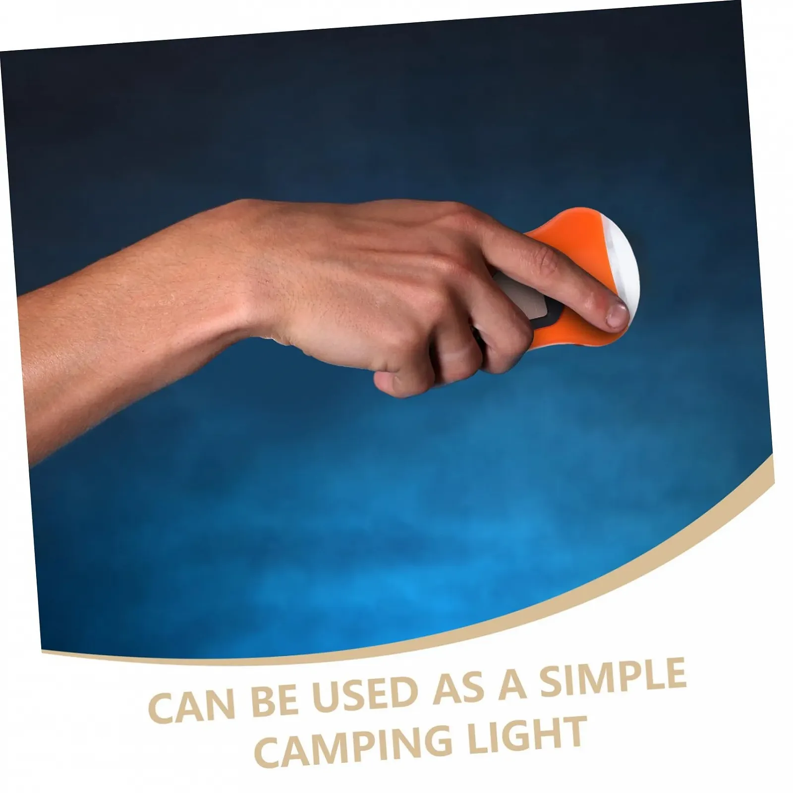 Ліхтар ручний з сонячною зарядкою, помаранчевий, фото №3