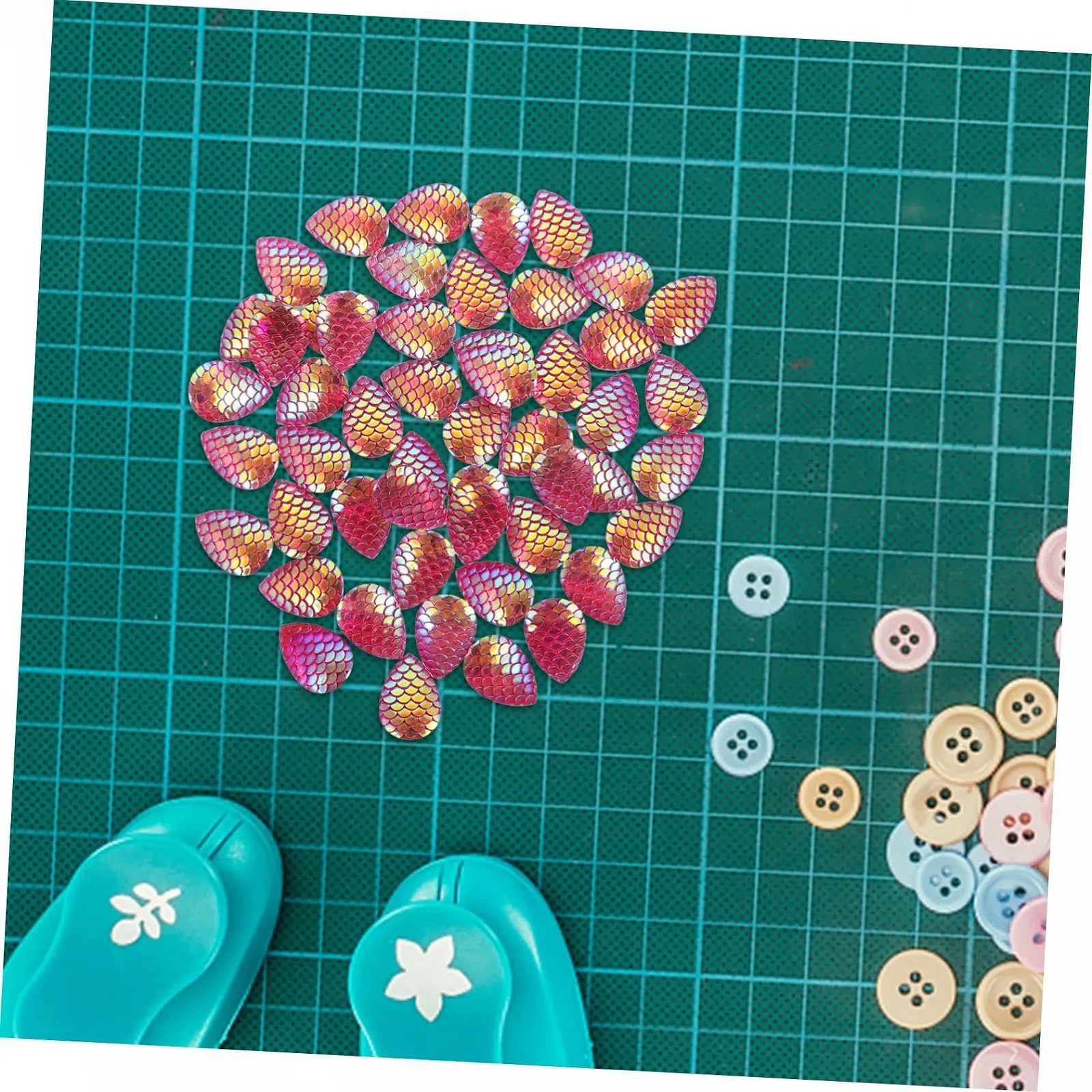 Стрази Anneome Крапля Води Риб'яча Луска 50 шт., фото №4