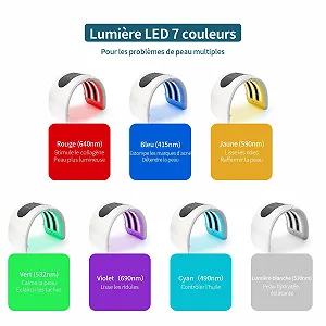 LED Маска для обличчя 7 кольорів PDT Пристрій для догляду за шкірою Обличчя synthetic.ua - Фото 1