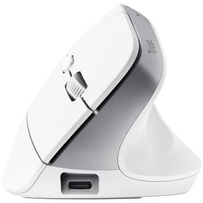 Мышка Trust Bayo+ Ergonomic Wireless/Bluetooth White (25399), фото №6 Мышка Trust Bayo+ Ergonomic Wireless/Bluetooth White (25399), фото №6