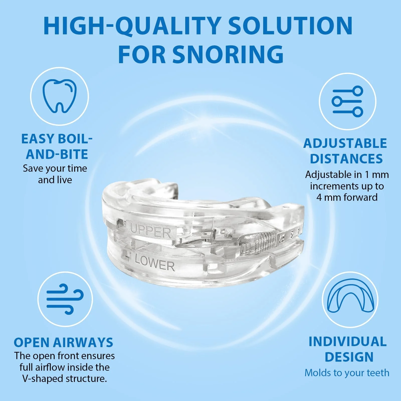 Капа от храпа, прозрачная, фото №4