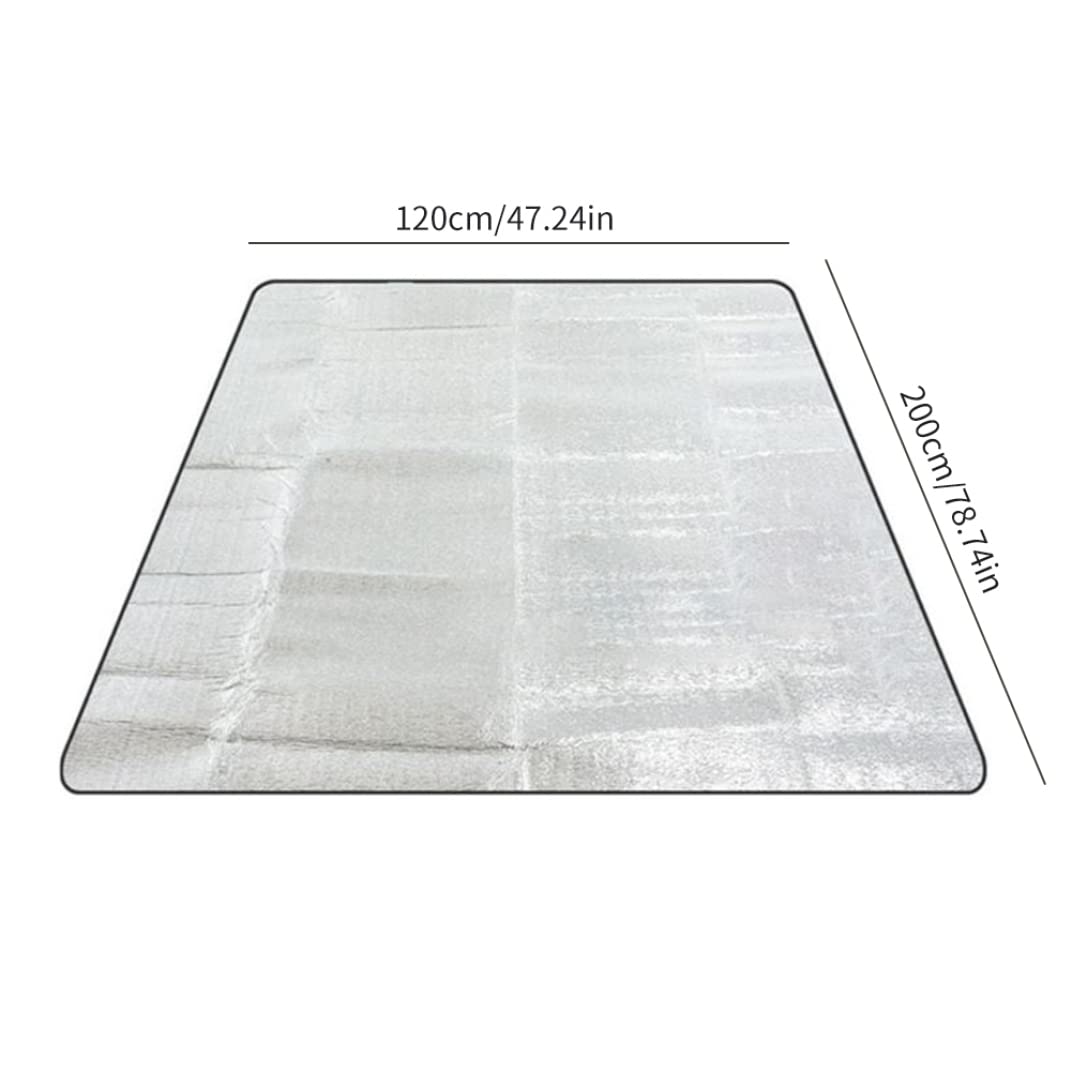 Коврик пенистый Grounding Mat Camping 78.74 x 47.24 дюйма двойной стороны алюминий, фото №3