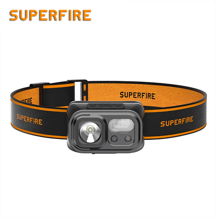 Фонарь налобный аккумуляторный HL23-S SuperFire 350 Lumen IP44, фото №1