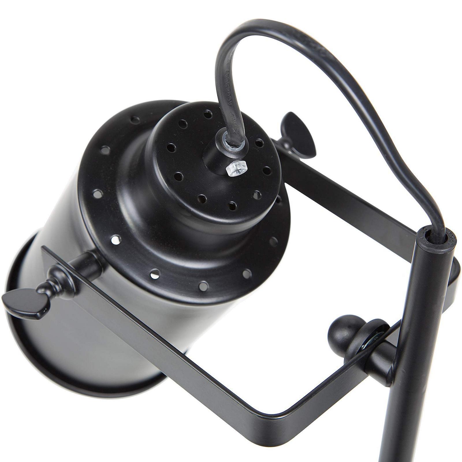 Настільна лампа Mundaka Industrial Curved Lampshade Метал/Бетон Чорна, фото №6