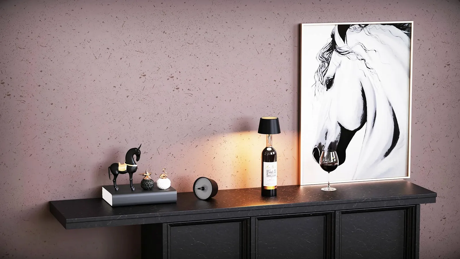 Насадка-лампа для пляшки MU LIN LED акумуляторна IP54 Чорна, фото №3