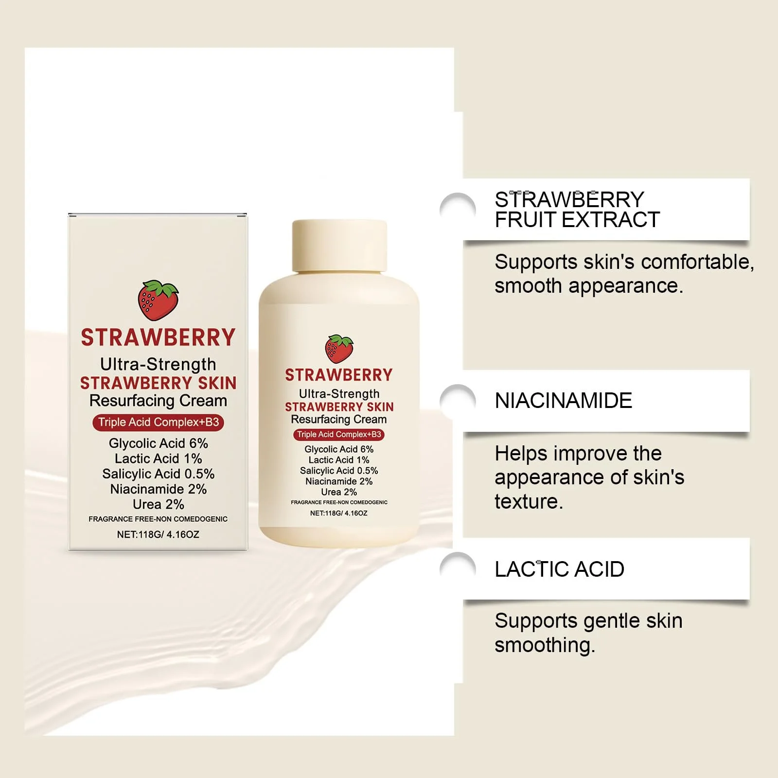 Лосьйон для тіла, що підтягує шкіру Strawberry Body Butter Butter Formula, Відновлює та підтягує, Зволожує шкіру, фото №6 Лосьйон для тіла, що підтягує шкіру Strawberry Body Butter Butter Formula, Відновлює та підтягує, Зволожує шкіру, фото №6