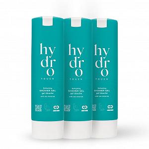 Гель для душа HYDRO BASICS TOUCH Освежающий с экстрактом водорослей и морскими минералами Сменный блок 3 x 300 мл - Фото 1