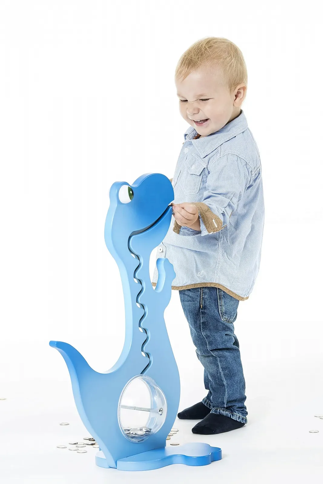 Скарбничка Big Belly Bank Dino Train 57 см Зелена двоколірна, фото №10