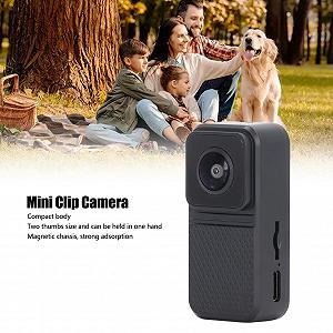 Клип VBESTLIFE Camera, 1080P HD 160° Портативный Camcorder Видео Recorder Черный synthetic.ua - Фото 1