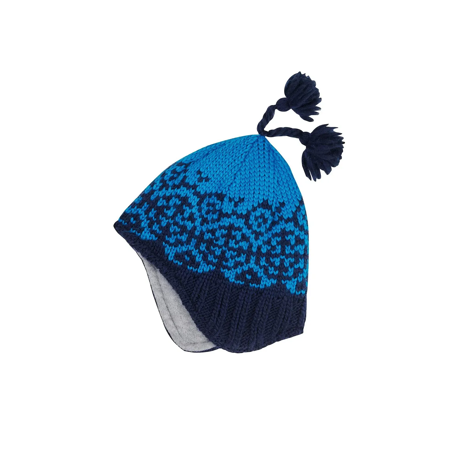 Шапка в'язана Finkid Peppi з норвезьким візерунком та китицею, фото №1 Шапка в'язана Finkid Peppi з норвезьким візерунком та китицею, фото №1