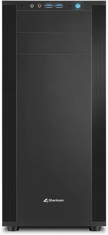 Корпус Sharkoon M25-V / Midi-Tower / 2x120mm / USB 3.0 / без БЖ / Чорний, фото №3 Корпус Sharkoon M25-V / Midi-Tower / 2x120mm / USB 3.0 / без БЖ / Чорний, фото №3