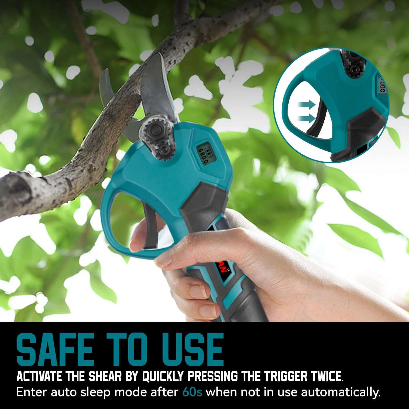 Сучкоріз ONEVAN Акумуляторний 28 мм, фото №3