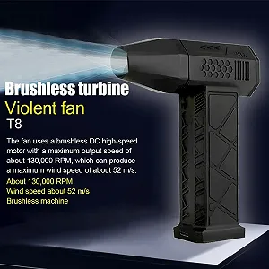 Міні-турбовентилятор Kavolet 130,000 RPM з магнітною насадкою Speed Adjustable synthetic.ua - Фото 1