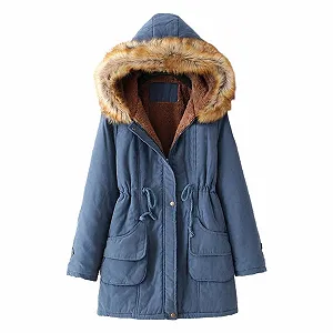 Короткое пальто Yowablo Женское зимнее - Фото 1