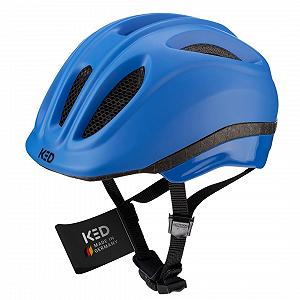 Шолом Дитячий KED Meggy II Trend 2024, Galaxy Blue Matt, 52-58 (M), із захисною сіткою від комах, із вбудованим світлодіодним заднім ліхтарем, з технологією MaxShell - Фото 1