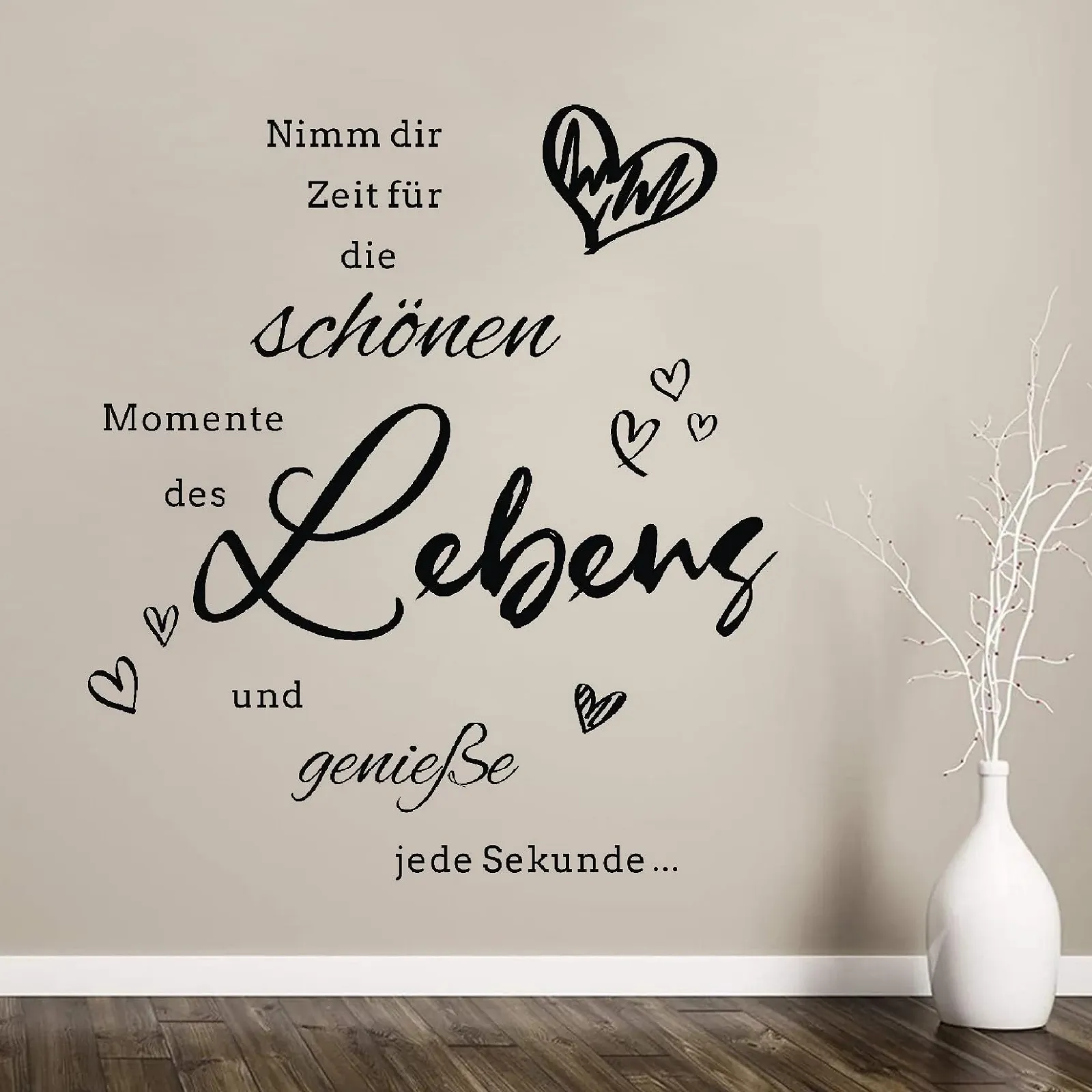 Наклейка на стіну HPNIUB Напис "Приділяйте час прекрасним моментам" Вінілова, фото №4