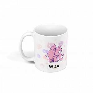 Дитяча пластикова кружка Sunnywall з іменем, слон 10 - Фото 1