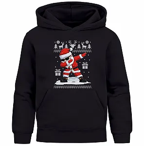 Детская Толстовка MoonWorks Рождественский Свитер для Мальчиков Девочек Dabbing Santa Рождественский Наряд Смешные Дети - Фото 1