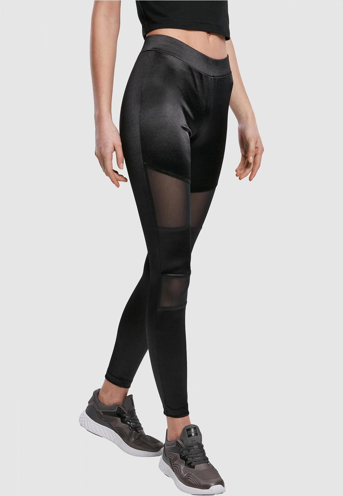 Леггинсы Urban Classics Shiny Tech Mesh, женские, фото №7
