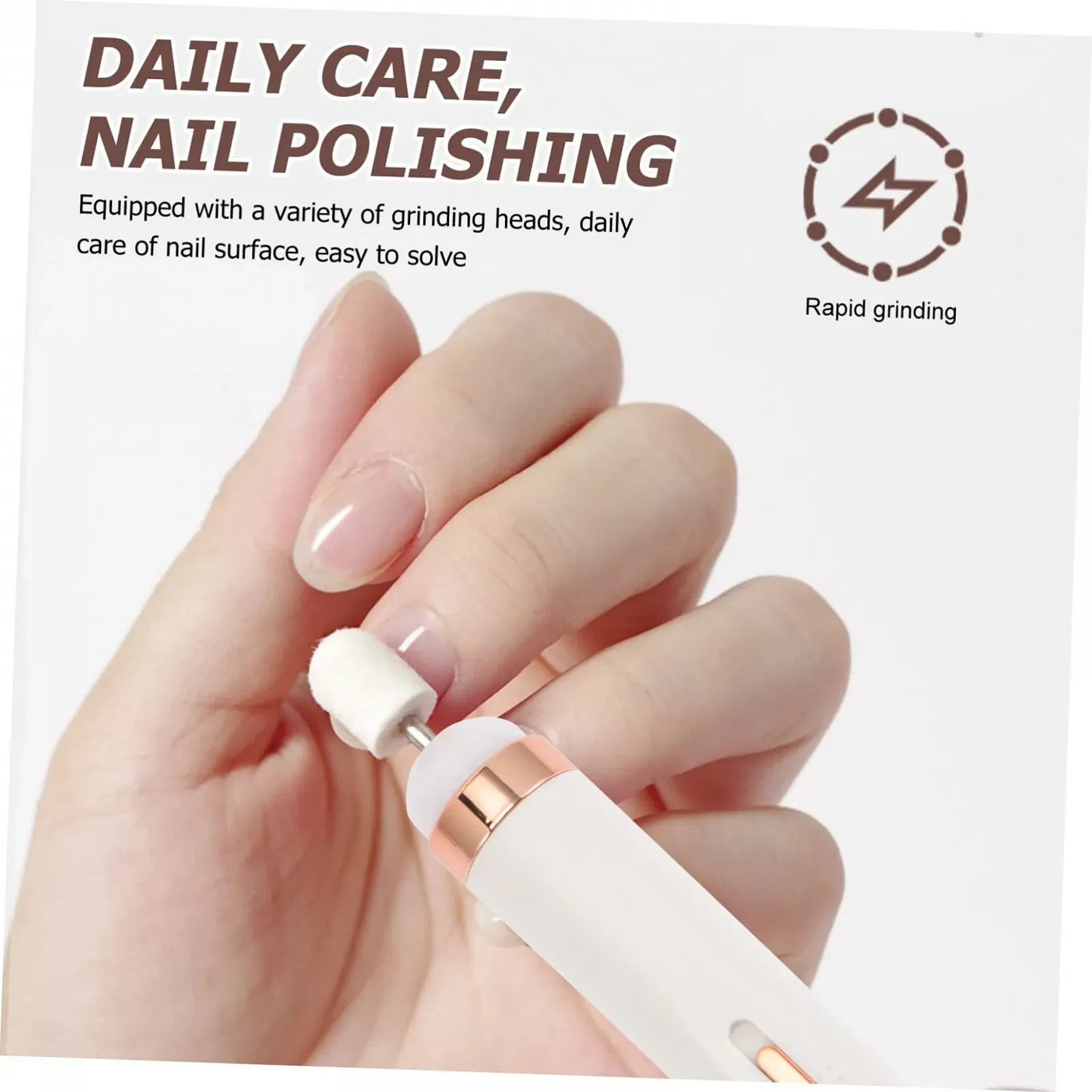 Электрический набор для маникюра и педикюра PACKOVE с полировальными насадками, фото №6 Электрический набор для маникюра и педикюра PACKOVE с полировальными насадками, фото №6