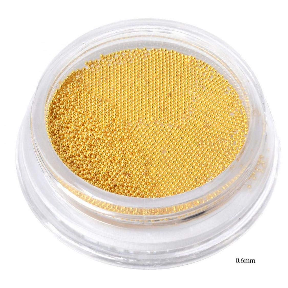 Украшения для ногтей Бисер из нержавеющей стали Мини Rose Gold Caviar DIY Инструмент для ногтей 0.6 мм, фото №4