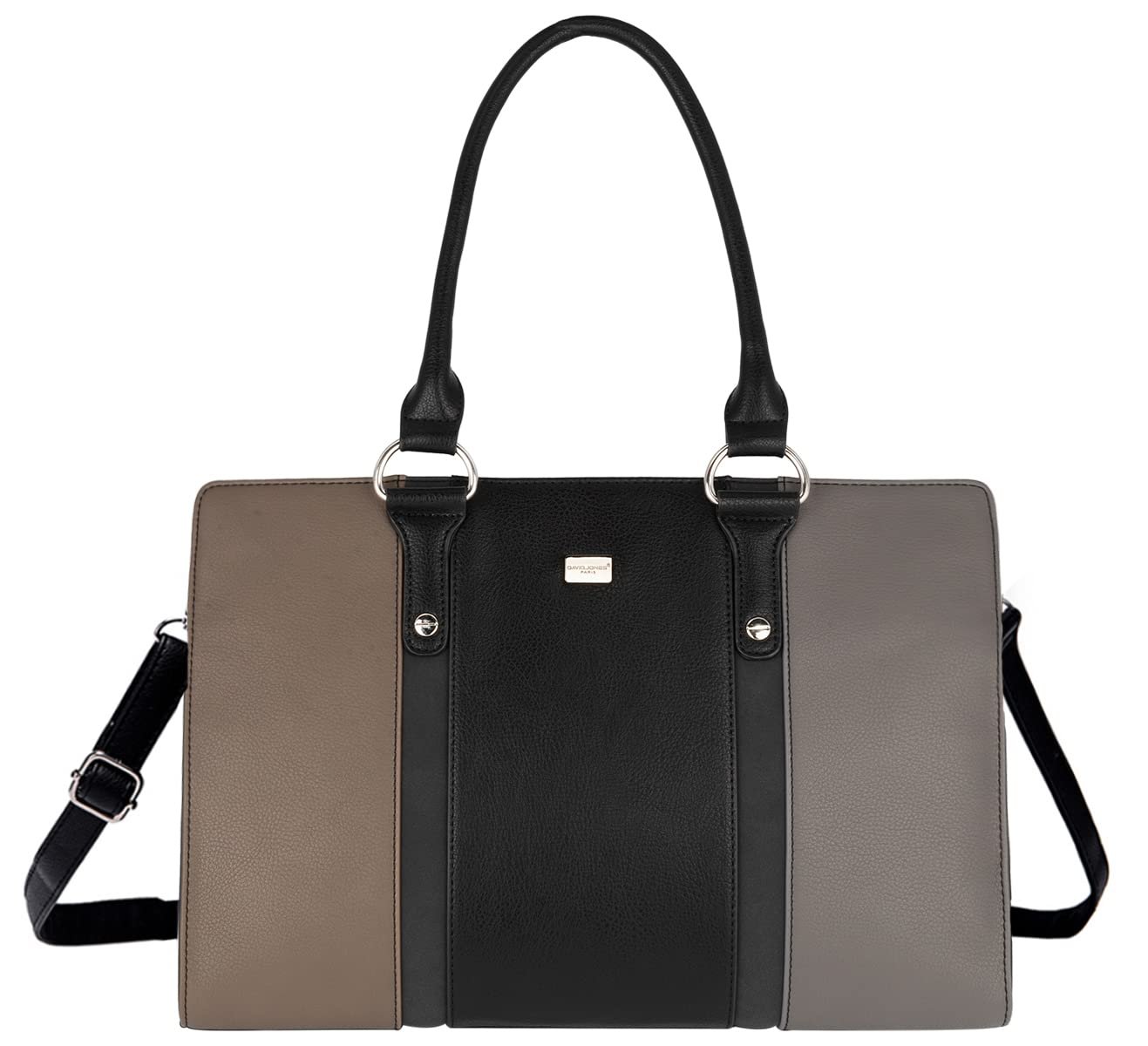 Сумка-тоут David Jones Большая, с Верхней Ручкой, из Искусственной Кожи, Многоцветная, розовая, фото №1