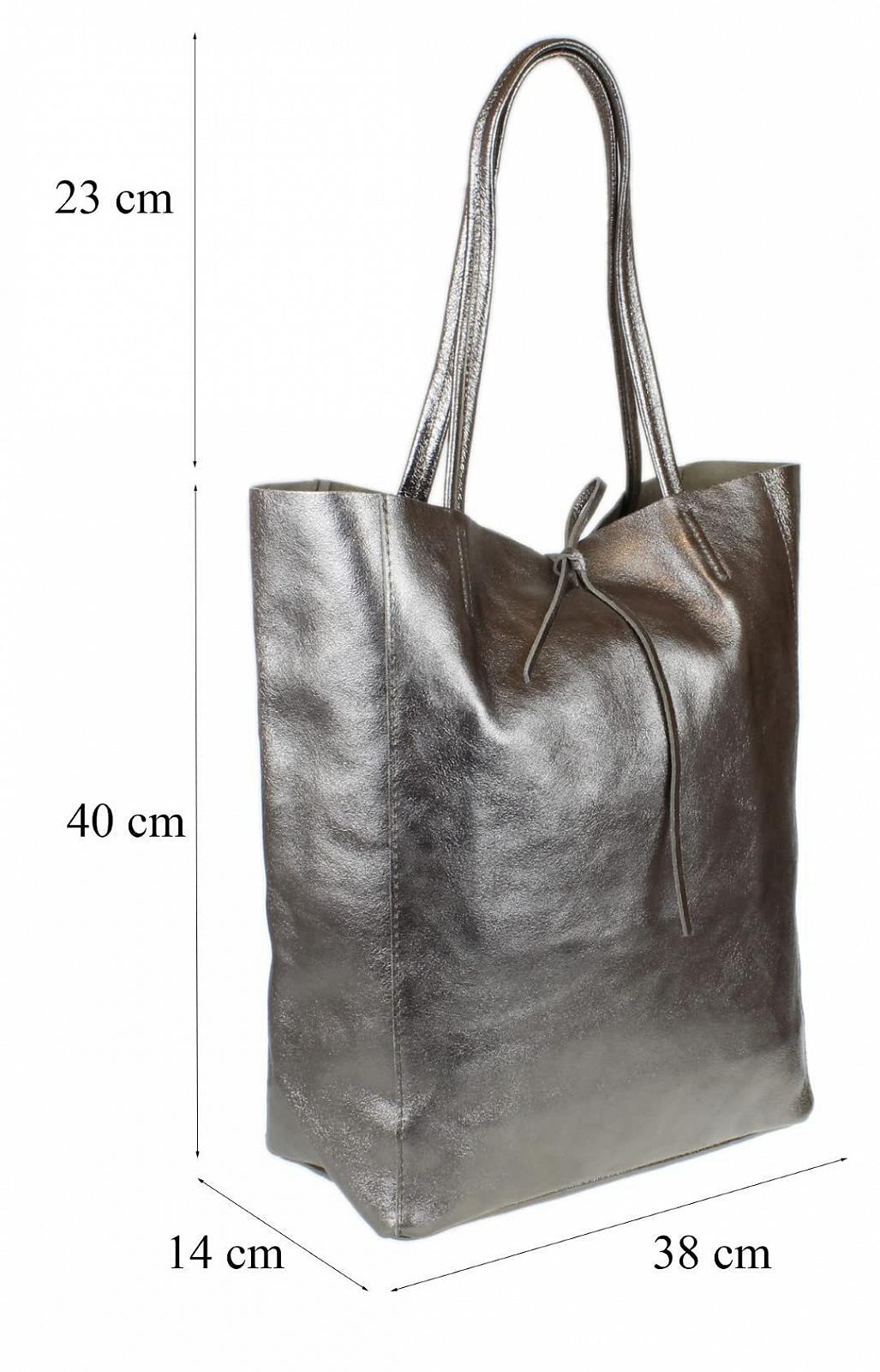 Шкіряна жіноча сумка з відкритим верхом Girly Handbags, фото №2