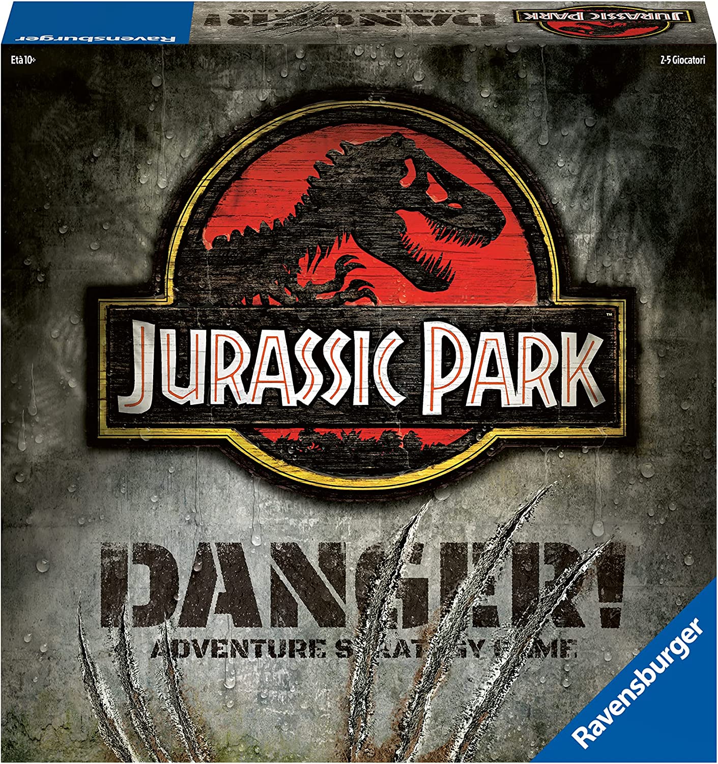 Стратегическая настольная игра Ravensburger Jurassic Park Danger итальянская версия, фото №1