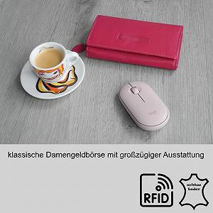 Кошелек Женский Кожаный Jennifer Jones Classic Длинный Формат Розовый synthetic.ua - Фото 1