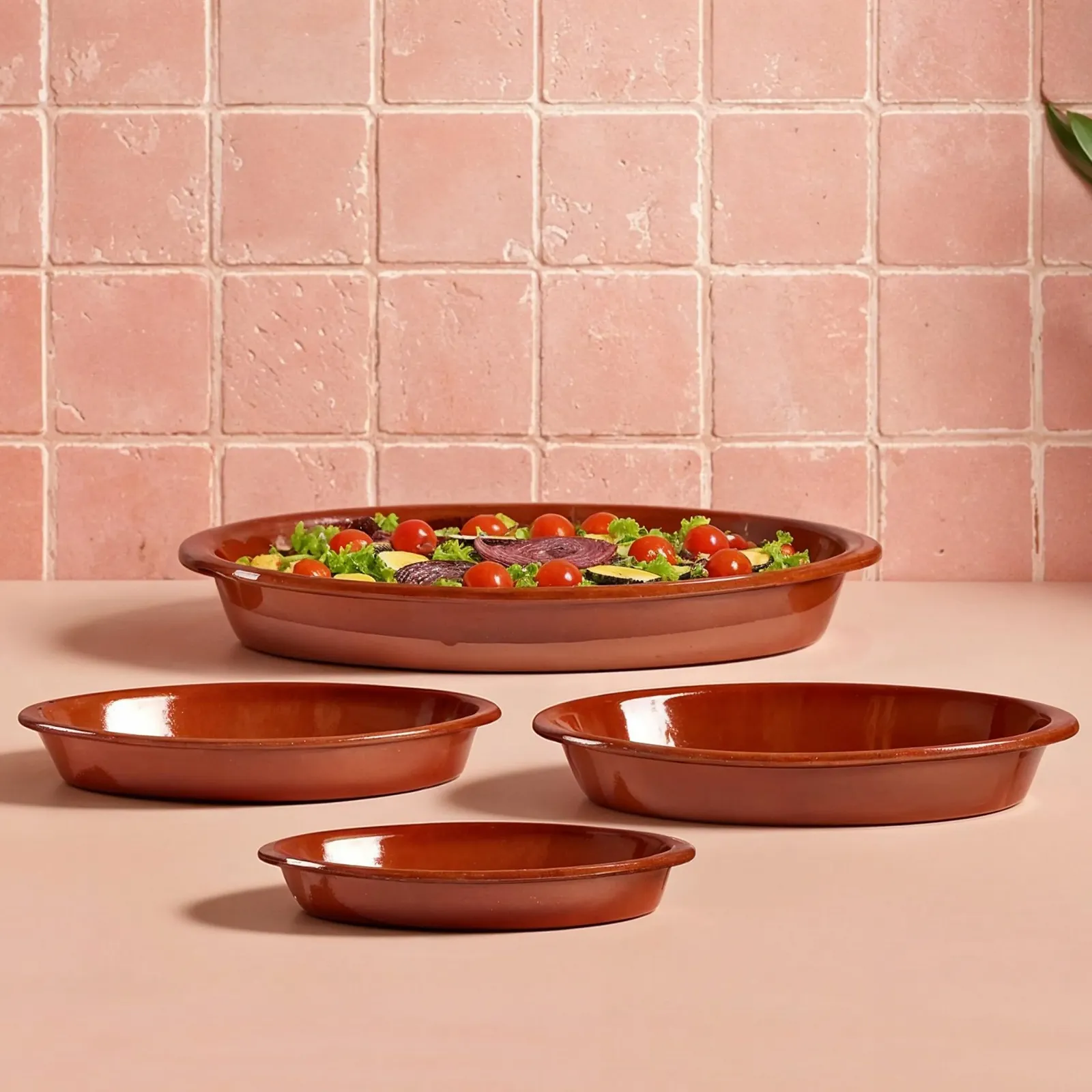 Набор из 2 овальных глиняных форм для запекания MamboCat Boris 1 л 33 x 19 x 4,7 см Размер M глазурованные, фото №5