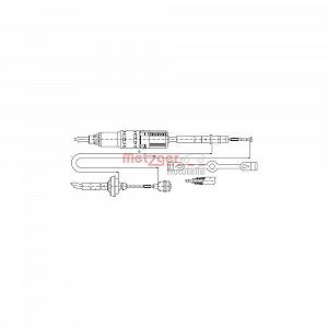 Трос сцепления METZGER 10.3211 для VW - Фото 1