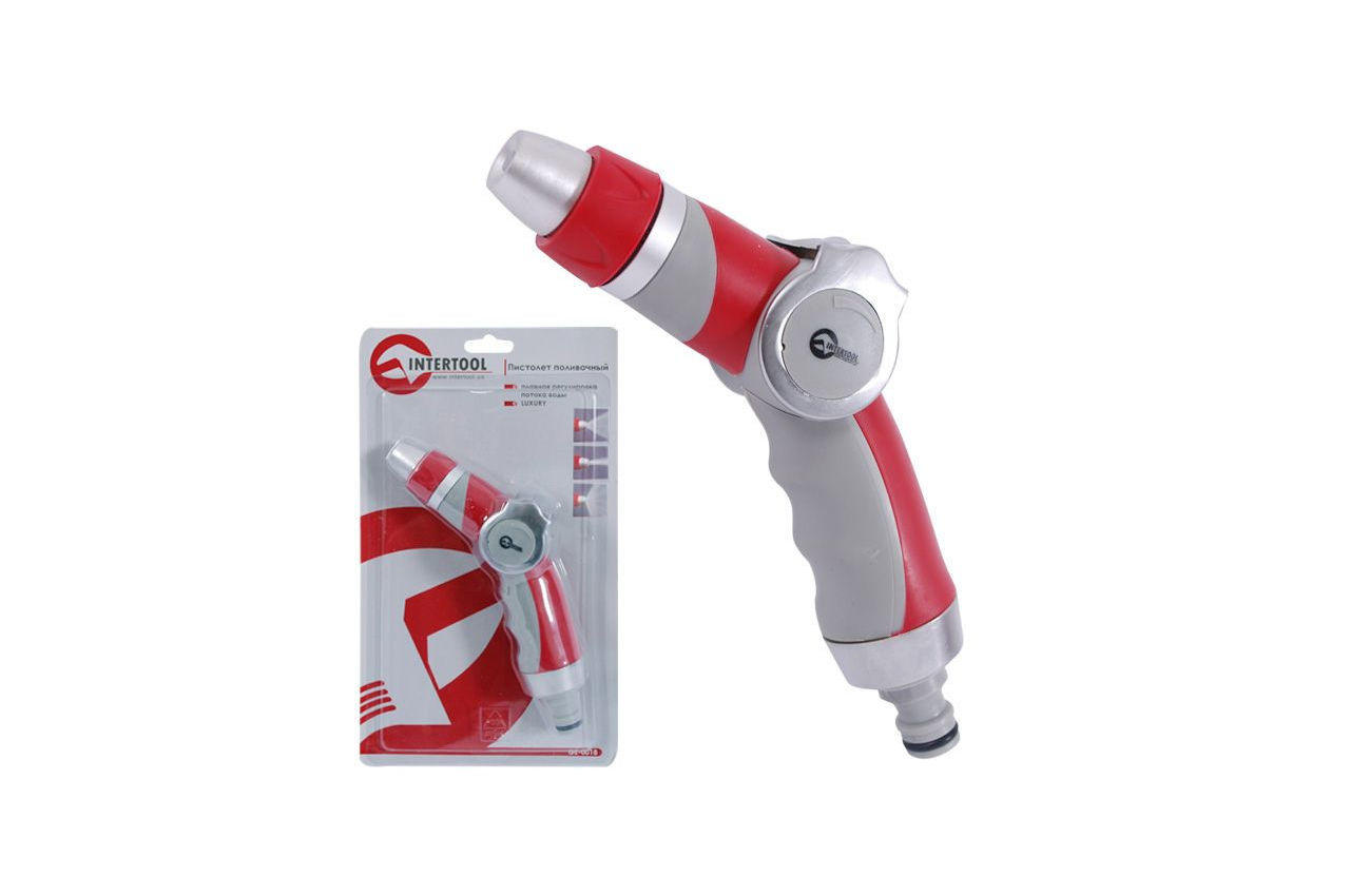 Пистолет поливочный Intertool - плавная регулировка воды 3 функции GE-0018 (GE-0018), фото №2 Пистолет поливочный Intertool - плавная регулировка воды 3 функции GE-0018 (GE-0018), фото №2