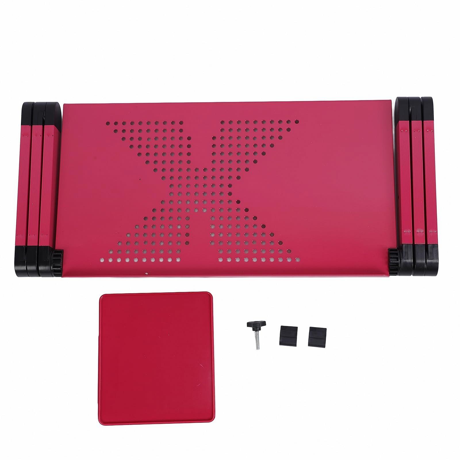 Подставка для ноутбука портативная, эффективная вентиляция, для домашнего стола Розовый, фото №6