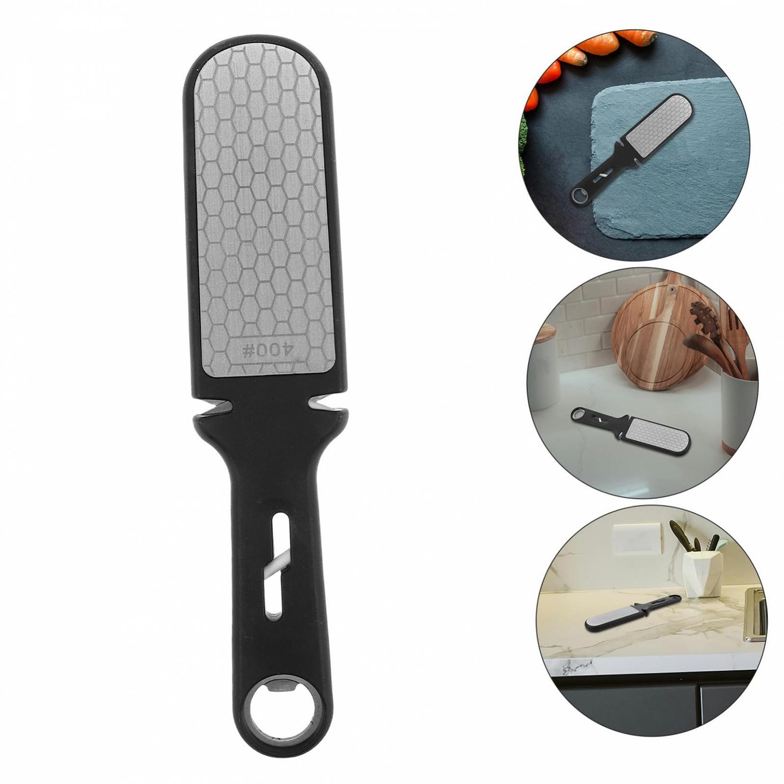 Мусат для ножей портативный из нержавеющей стали универсальный, фото №9