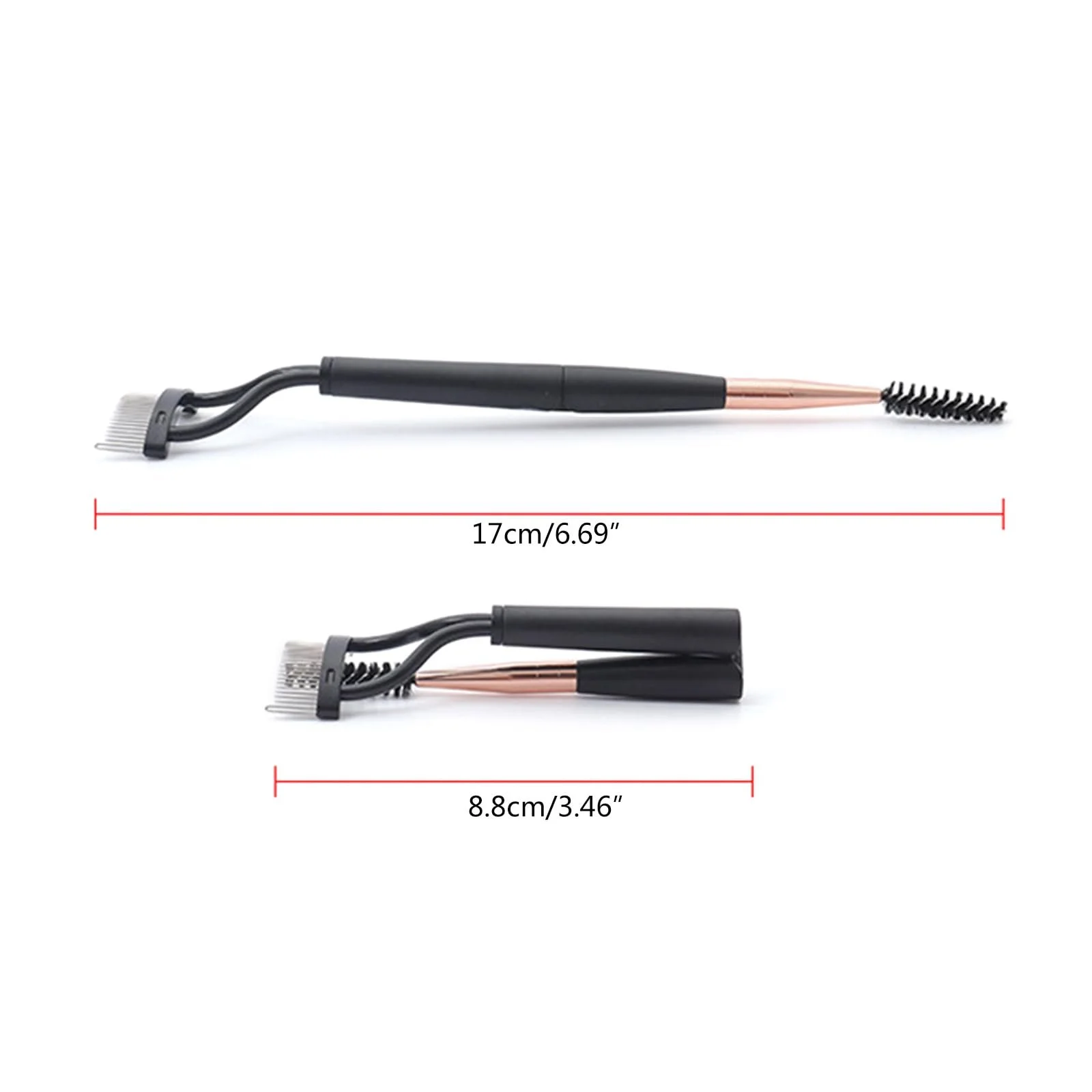 Щіточка для вій двостороння, аплікатор для макіяжу, фото №3 Щіточка для вій двостороння, аплікатор для макіяжу, фото №3