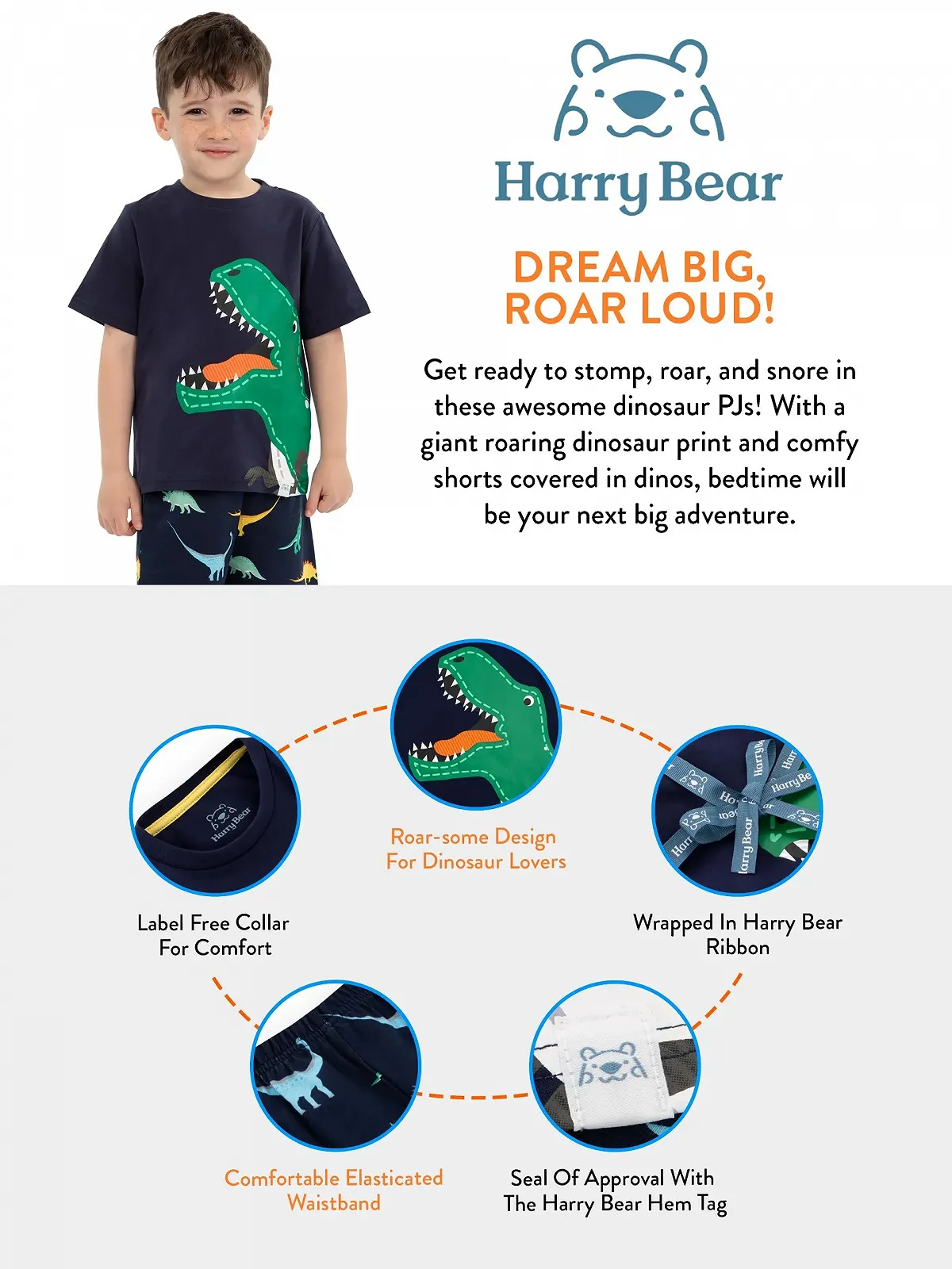 Піжама Harry Bear Динозавр для хлопчиків, фото №5