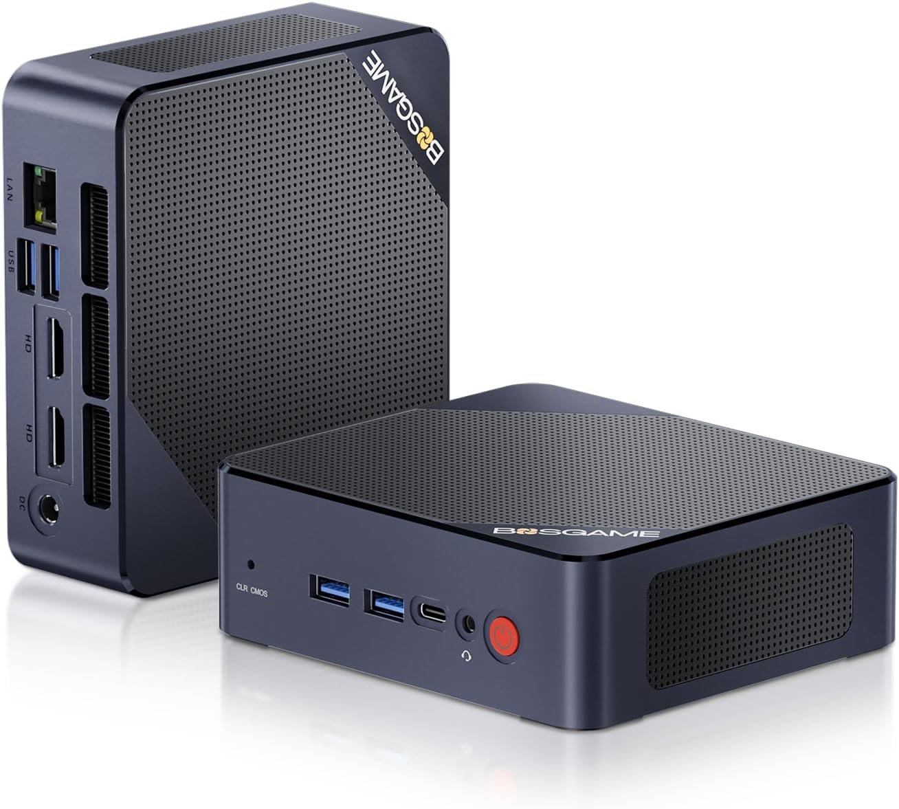 Мини ПК BOSGAME B95 / Intel N95 / RAM 16GB / SSD 512GB / 2 x HDMI / 1 х LAN / Wi-Fi 5 / Bluetooth 5.0 / Windows 11 Pro / Темно-синий, фото №1
