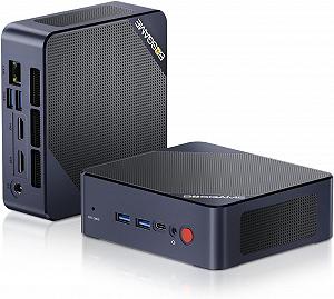 Мини ПК BOSGAME B95 / Intel N95 / RAM 16GB / SSD 512GB / 2 x HDMI / 1 х LAN / Wi-Fi 5 / Bluetooth 5.0 / Windows 11 Pro / Темно-синий - Фото 1