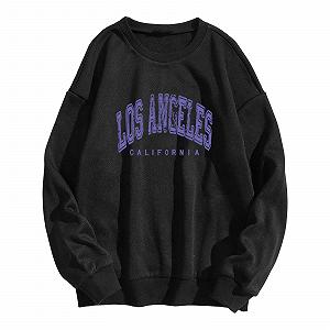 Женская Толстовка Los Angeles California Винтажный Колледж Готический Мультяшный Графический Рисунок Круглый вырез synthetic.ua - Фото 1