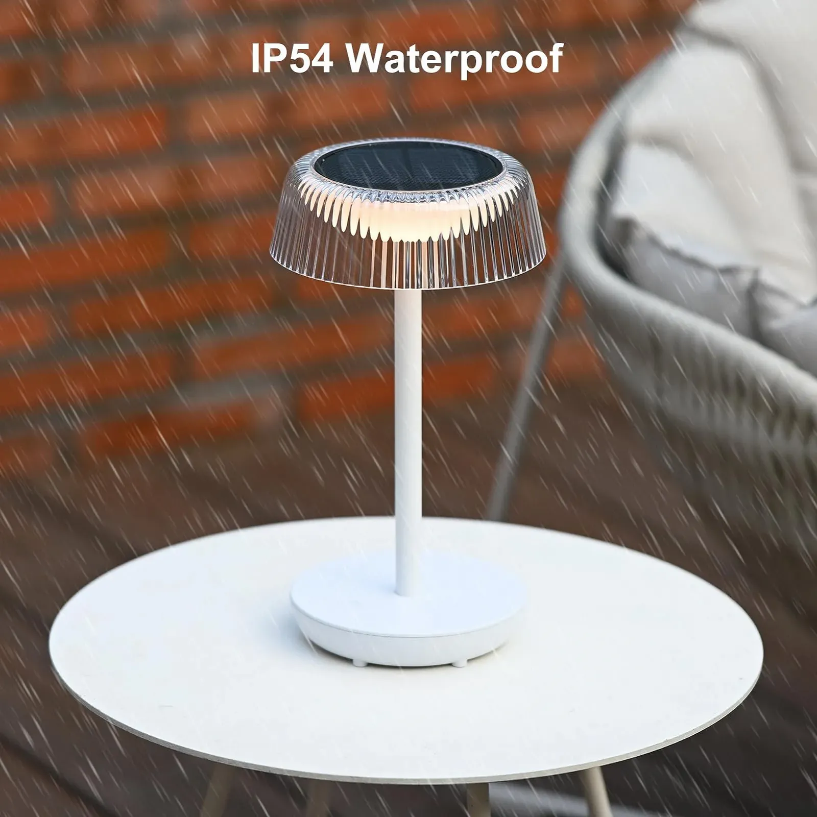 Настільна лампа LED DAWALIGHT акумуляторна вулична бездротова сенсорна IP54 Біла, фото №5