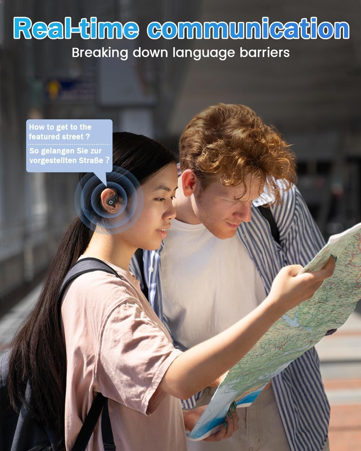 Наушники-переводчик MONODEAL, 164 языков с переводом в реальном времени для путешествий и обучения, фото №8