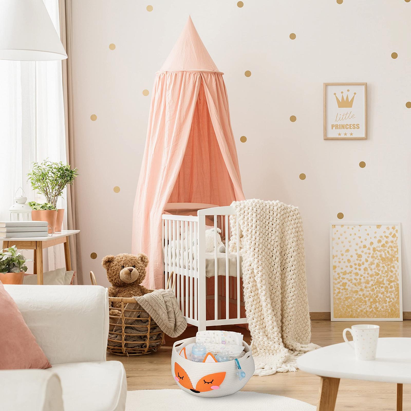 Корзина Relaxdays Детская Лис 26 x 35 см Белый/Оранжевый, фото №5