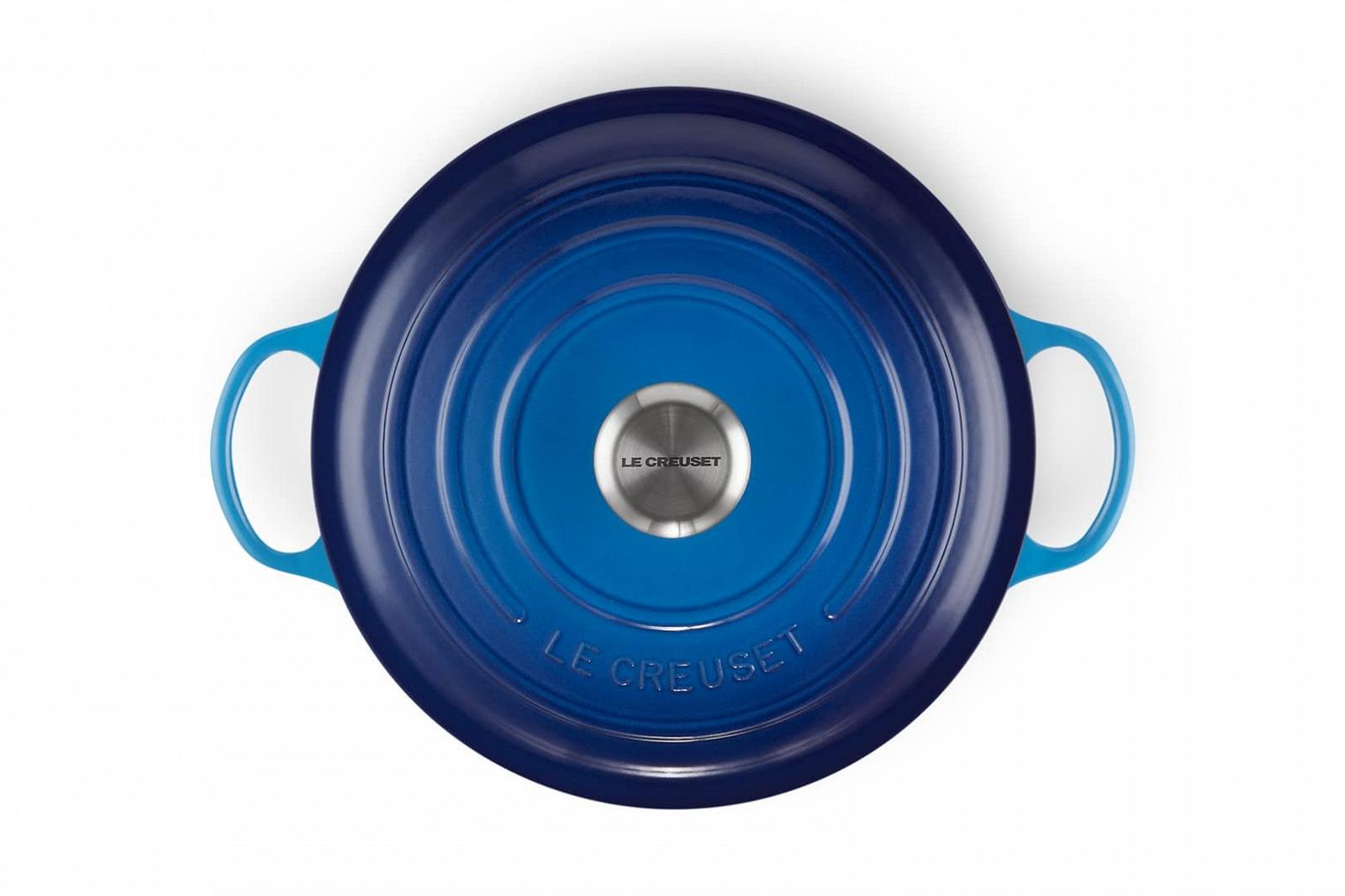 Кастрюля-жаровня Le Creuset Signature La Marmite 21114262200430 чугунная 26 см 4.1 л Azure, фото №4 Кастрюля-жаровня Le Creuset Signature La Marmite 21114262200430 чугунная 26 см 4.1 л Azure, фото №4