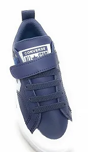 Детские Кроссовки Converse PRO Blaze A14372C Сине-белые с Эластичной Лентой и Застежкой synthetic.ua - Фото 1