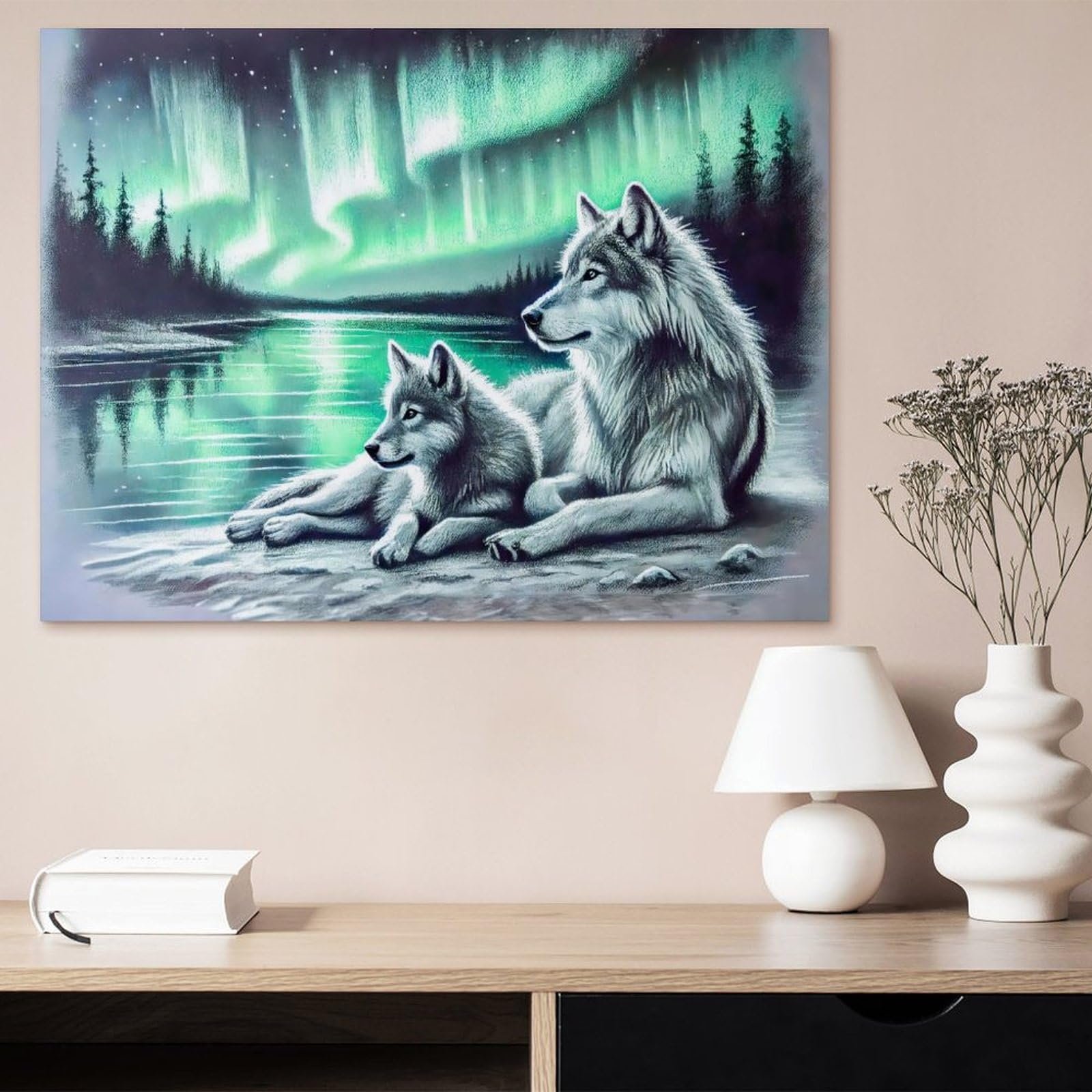 Пазл Two Wolves on the Lakeshore F47 1000 елементів 50 x 70 см, фото №3