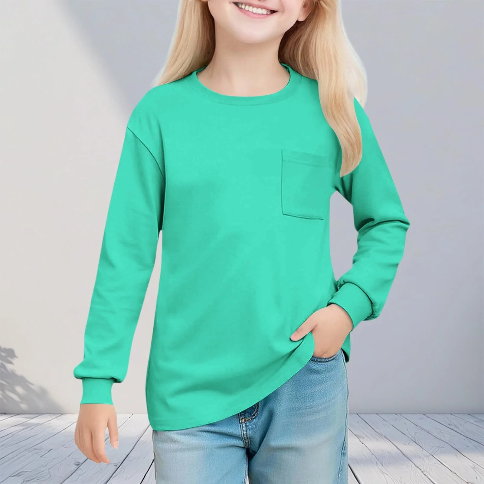 Світшот з довгими рукавами і круглим вирізом, фото №3