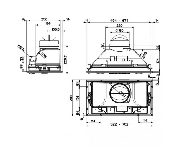 Вытяжка встраиваемая Faber INKA SMART C LG A70 (305.0599.306), фото №5